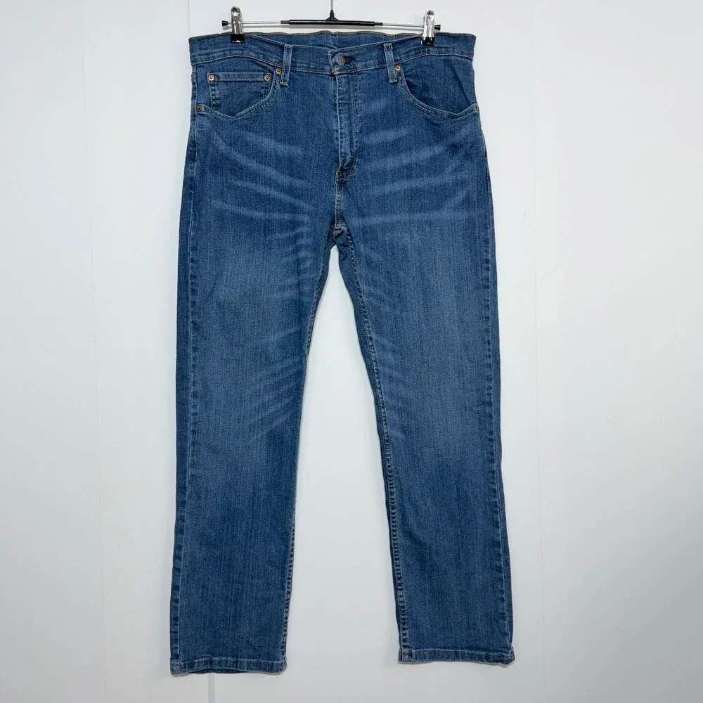 Levis 559 Jeans Mens 36x30 Blue Relaxed Straight Fit Stretch Workwear